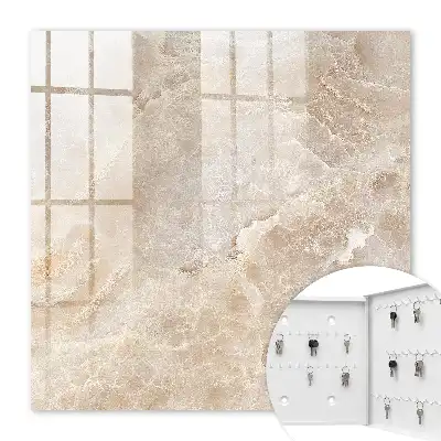 Beige marmeren decoratie met een elegante uitstraling