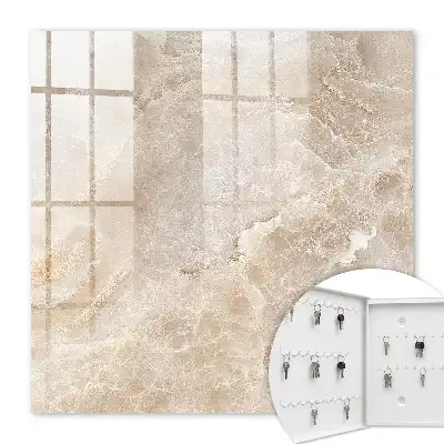 Beige marmeren decoratie met een elegante uitstraling