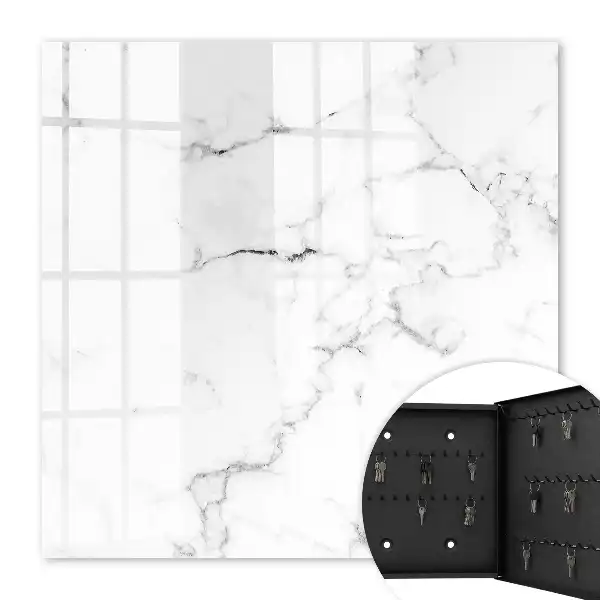 Hoesje met gemarmerd patroon en grijze details