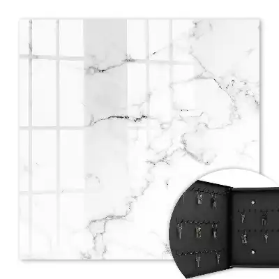 Hoesje met gemarmerd patroon en grijze details