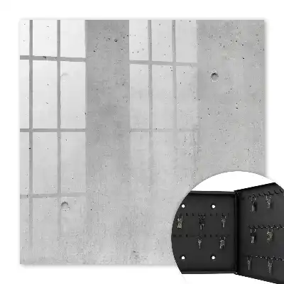 Minimalistisch behang met ruwe betonlook in grijstinten