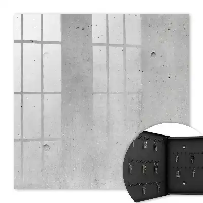 Minimalistisch behang met ruwe betonlook in grijstinten