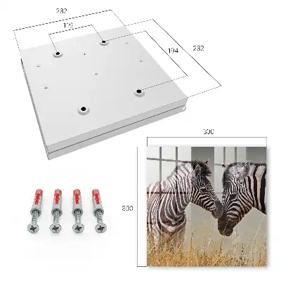 Zebra's bij elkaar op een beige achtergrond