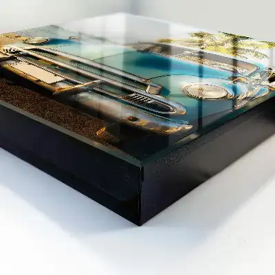 Retro auto zeepdispenser