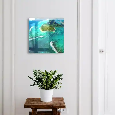 Tropisch paradijs met turquoise oceaan