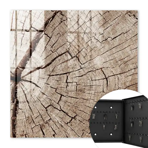 Houten decoratie met houtnerfpatroon