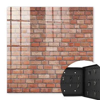Behang met bakstenen patroon