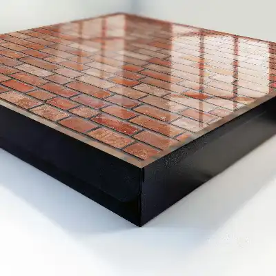 Behang met bakstenen patroon