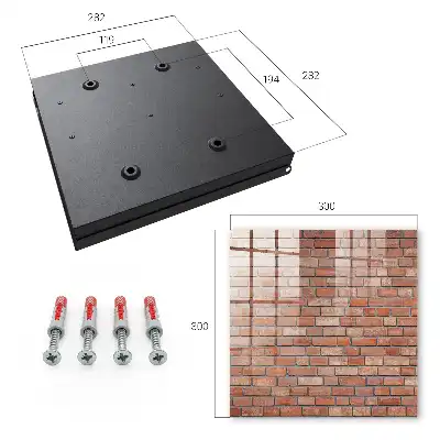 Behang met bakstenen patroon