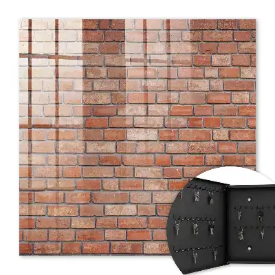 Behang met bakstenen patroon