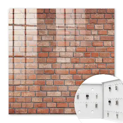 Behang met bakstenen patroon