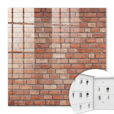 Behang met bakstenen patroon
