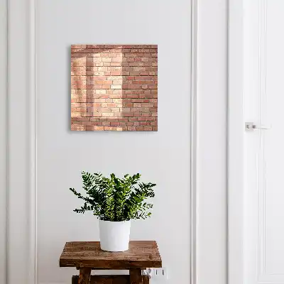 Behang met bakstenen patroon