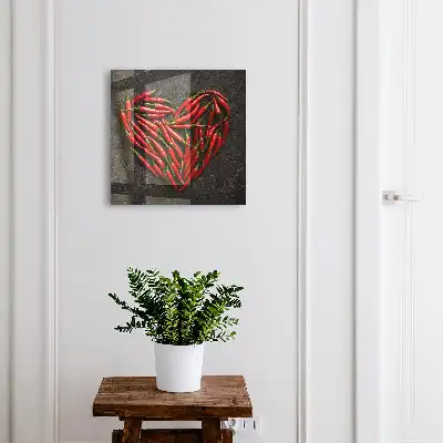 Hartvormige paprika's
