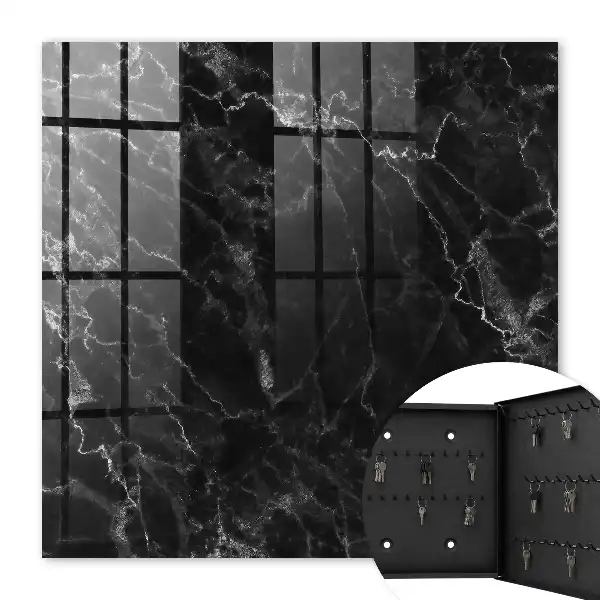 Behang met marmerlook in diepe nuances en structuur