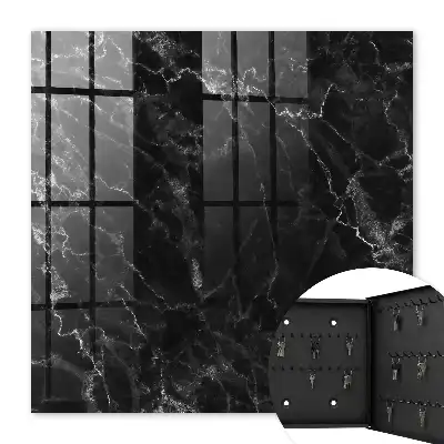 Behang met marmerlook in diepe nuances en structuur