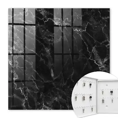 Behang met marmerlook in diepe nuances en structuur