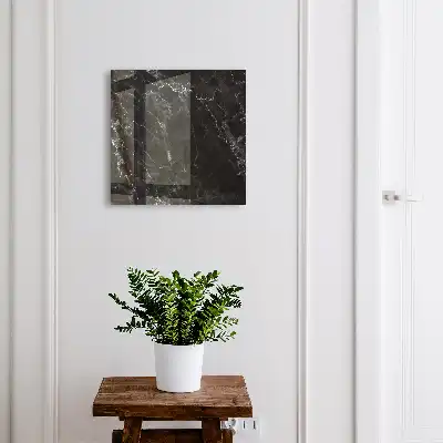 Behang met marmerlook in diepe nuances en structuur