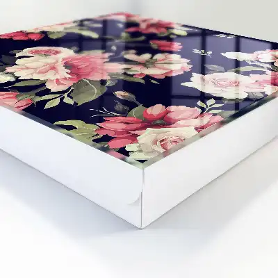 Romantische bloemen op een donkere achtergrond