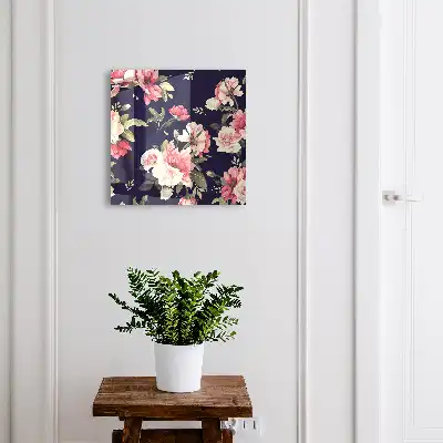 Romantische bloemen op een donkere achtergrond