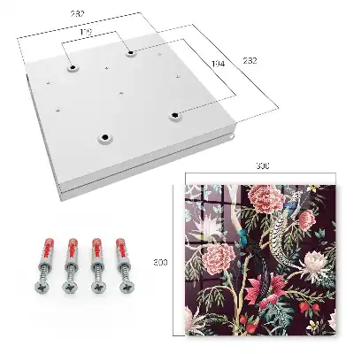 Sierlijke bloemen en vogels