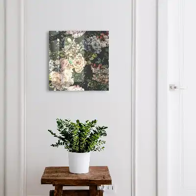 Bloemenpatroon op een donkere achtergrond