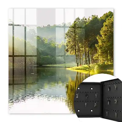 Groen landschap met bomen