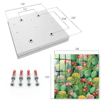 Kleurrijke tuin tegen een donkere achtergrond