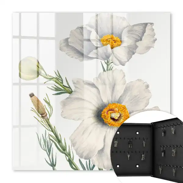 Bloemen in de natuur met groene centra