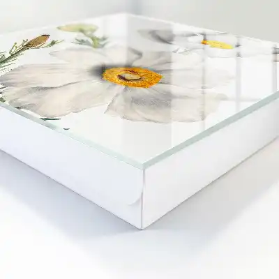 Bloemen in de natuur met groene centra