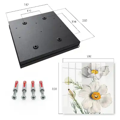 Bloemen in de natuur met groene centra