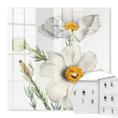 Bloemen in de natuur met groene centra
