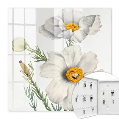 Bloemen in de natuur met groene centra