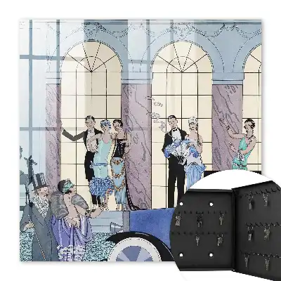 Blauw feestartikel in elegante stijl