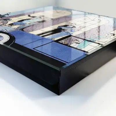 Blauw feestartikel in elegante stijl