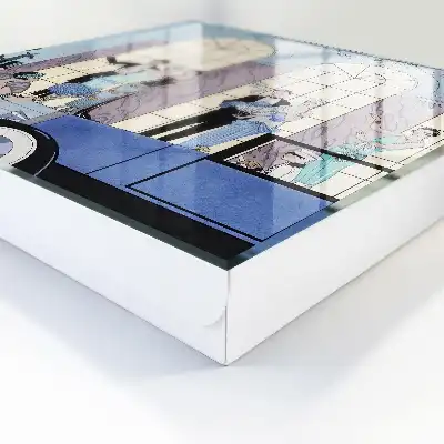 Blauw feestartikel in elegante stijl