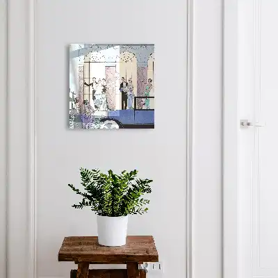 Blauw feestartikel in elegante stijl