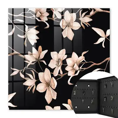 Crèmekleurige bloemdecoratie met subtiele details