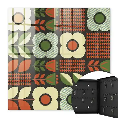 Vrolijke geometrische bloempatronen