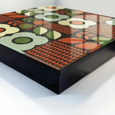 Vrolijke geometrische bloempatronen