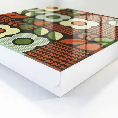 Vrolijke geometrische bloempatronen