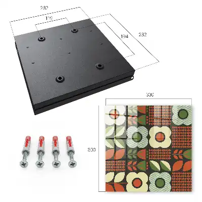 Vrolijke geometrische bloempatronen