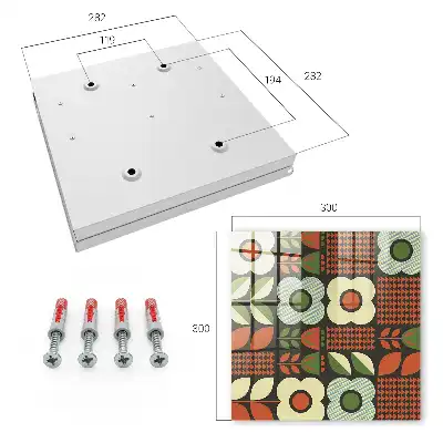 Vrolijke geometrische bloempatronen