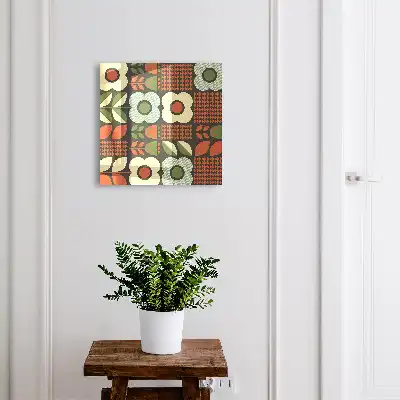 Vrolijke geometrische bloempatronen