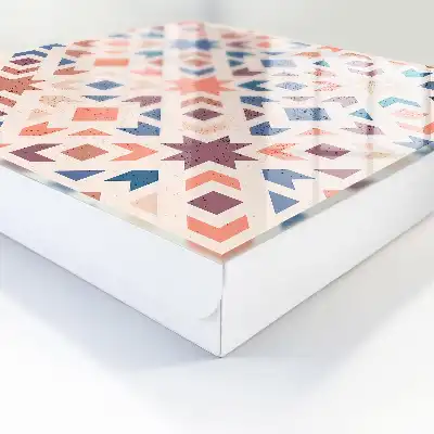 Geometrisch patroon in warme kleuren