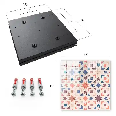 Geometrisch patroon in warme kleuren