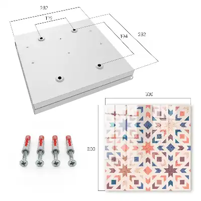 Geometrisch patroon in warme kleuren