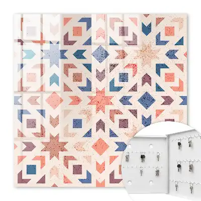 Geometrisch patroon in warme kleuren