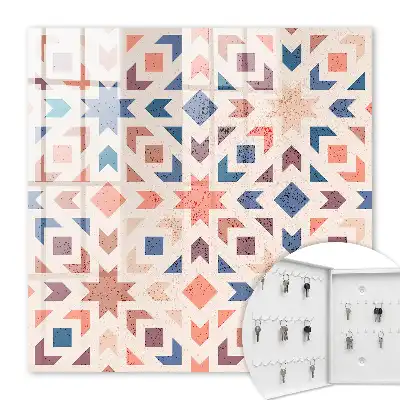 Geometrisch patroon in warme kleuren