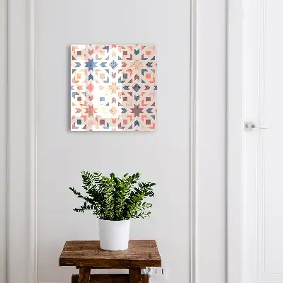 Geometrisch patroon in warme kleuren
